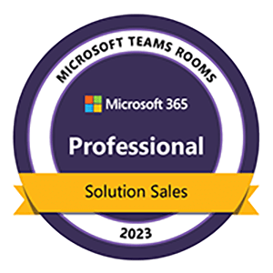 Teams Rooms Solution Sales Professional Badge 2023